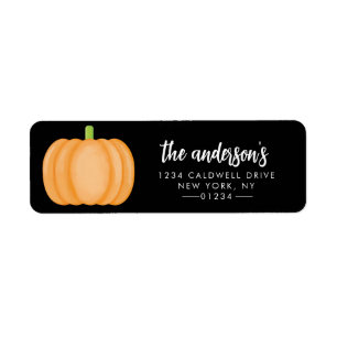 Halloween-Returetiketter Returadress Etikett