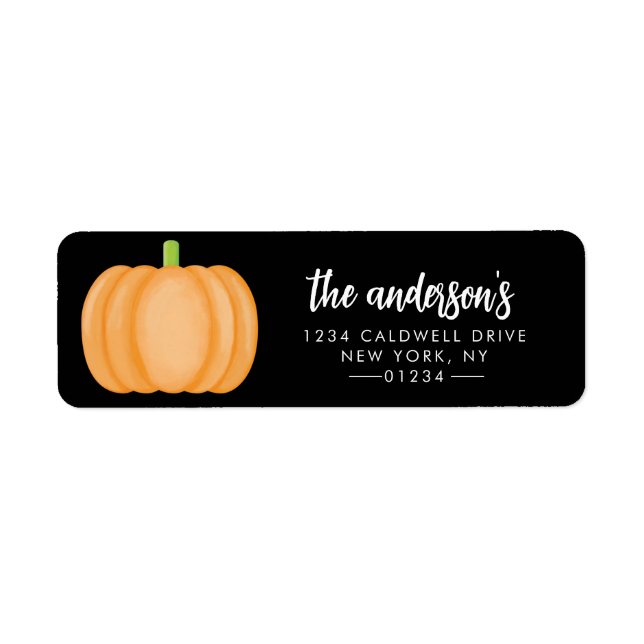 Halloween-Returetiketter Returadress Etikett (Framsidan)