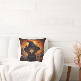 Halloween Reversible Häxa och Katt Kudde