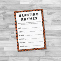 Halloween Rhyming Ord Game Halloween fest