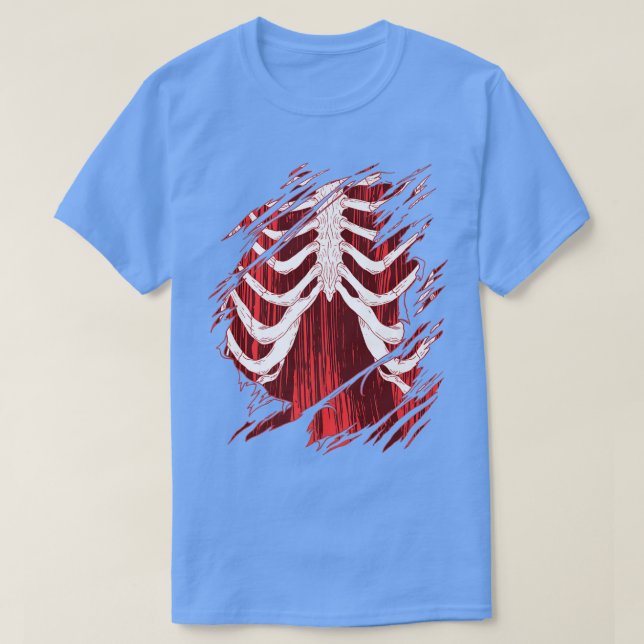 Halloween Rib Cage Costume  T Shirt (Design framsida)