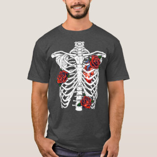 Halloween Rib Cage Skeleton Day of the dead T Shirt