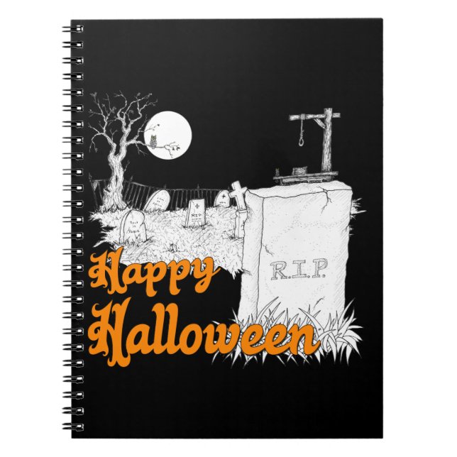 Halloween RIP Anteckningsbok (Framsidan)