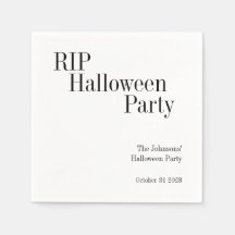 Halloween RIP Svart och Vit Fest