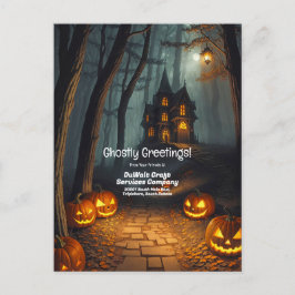 Halloween Road Business Helgdag Promotion-vykort Vykort