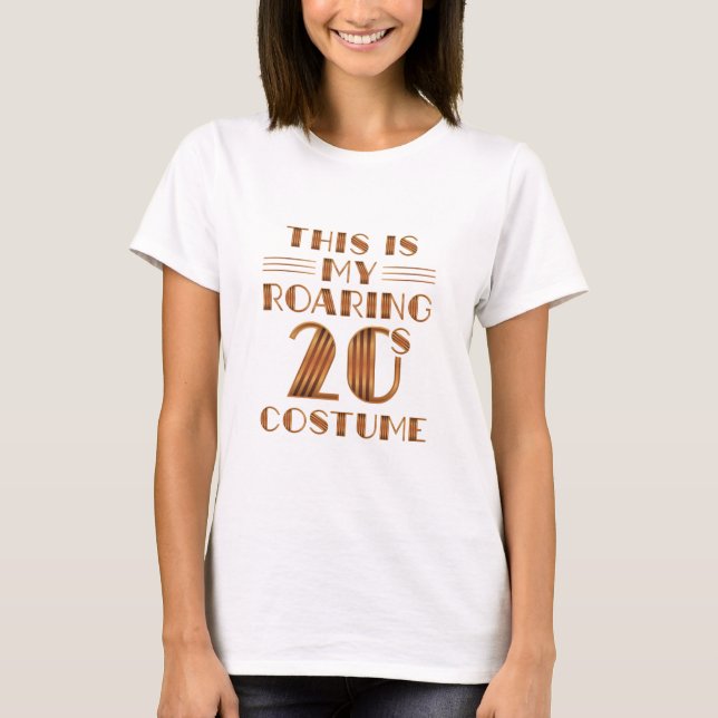 Halloween Roaring 20s Costume Shirt T Shirt (Framsida)