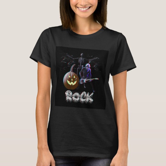 Halloween Rock 3D T Shirt (Framsida)