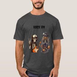 Halloween rock on t shirt
