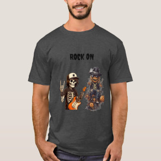 Halloween rockar på t shirt