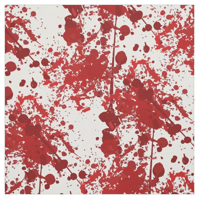 Halloween röd blodkirurgi doktor mönster ovanlig tyg (Provkarta)