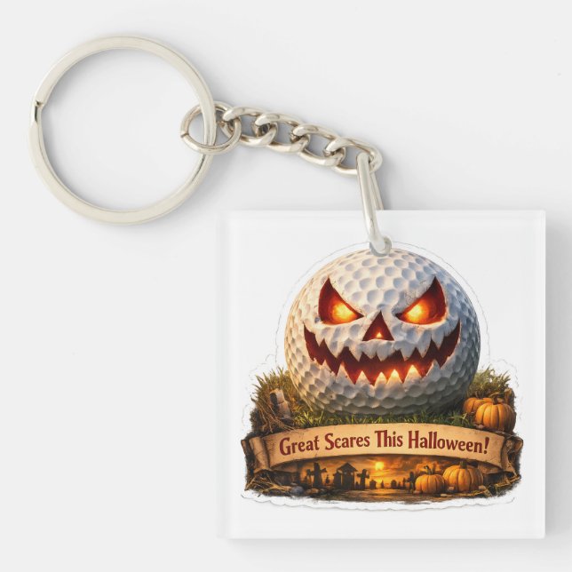 halloween rolig golfboll (Framsidan)
