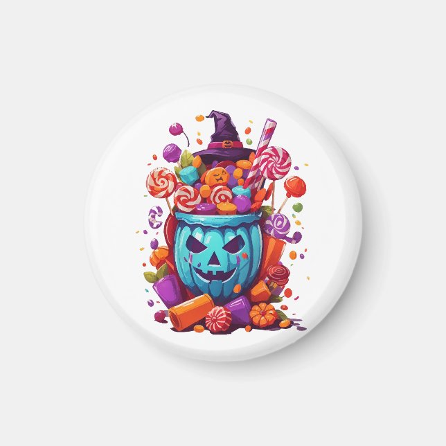 Halloween rolig  magnet (Framsidan)