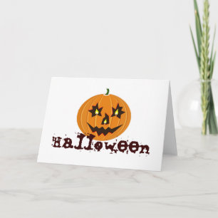 Halloween rolig påminnelse pumpa kort