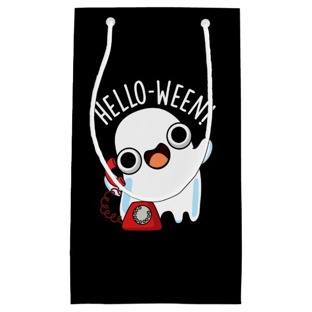 Halloween Rolig Spök Puns Mörk BG (Framsidan)