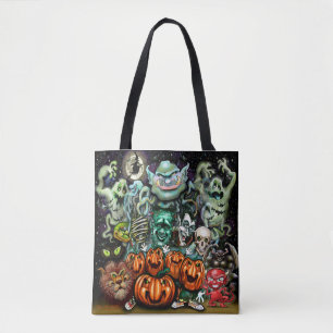 Halloween Roligt Art Tygkasse