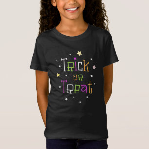 Halloween roligt bus eller godis stjärnor, barn T- T Shirt
