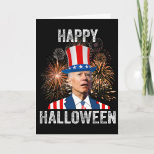 Halloween Roligt Glad 4:e Juli Anti Joe Biden Kort