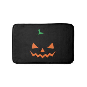 Halloween - roligt halloween-pumpa badrumsmatta