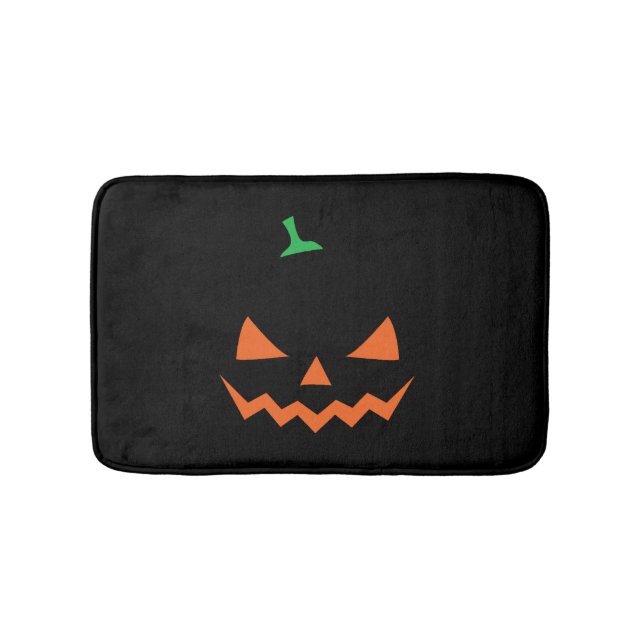 Halloween - roligt halloween-pumpa badrumsmatta (Framsidan)