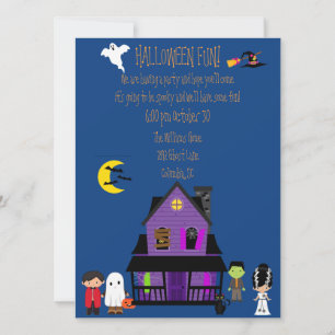 Halloween Roligt Party Inbjudningar