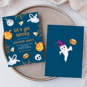 Halloween Roligt Spooky Kids Costume Party Inbjudningar