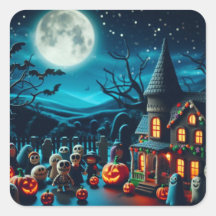 Halloween Roligt Stickers