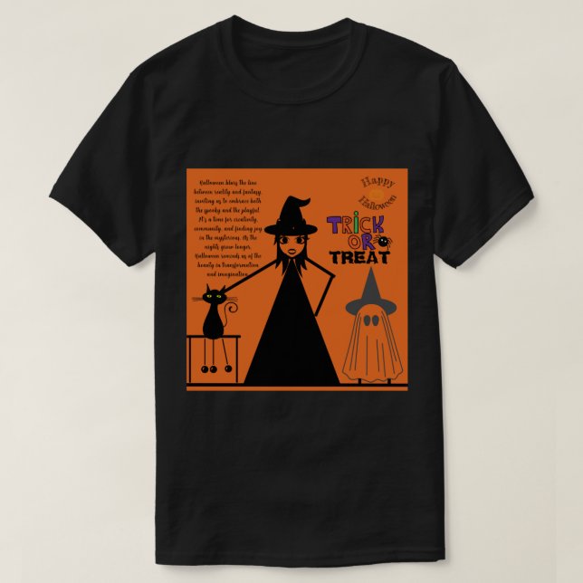 Halloween-roligt T Shirt (Design framsida)