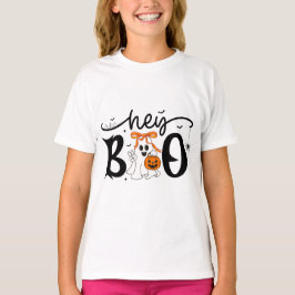 Halloween Roligt T-Shirt - Hej Boo