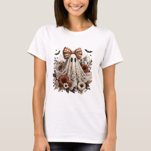 Halloween Roligt T-Shirt - Snöre Ghost - Fall