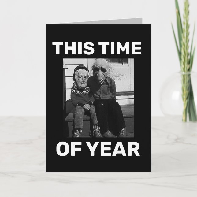 HALLoween ROLIGT VÄNNKORT Kort (Framsida)