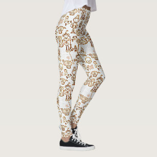 Halloween-Roligtens Orange Leggings