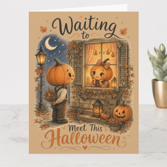 Halloween-romans väntar på dig kort (Liten växt)