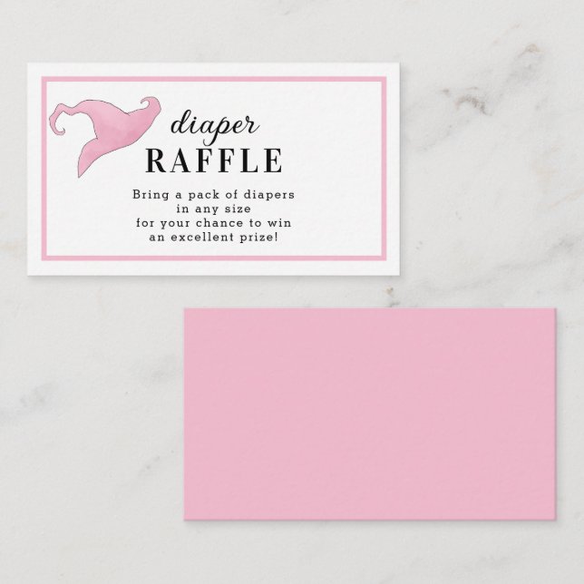 Halloween Rosa a Baby brinner i Raffle Tilläggskort (Fram/baksida)