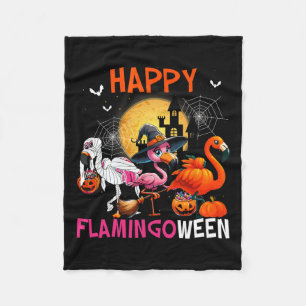 Halloween Rosa Flamingo Costume Skeleton Witch Fleecefilt