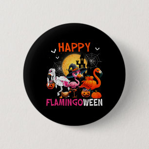 Halloween Rosa Flamingo Costume Skeleton Witch Knapp