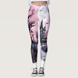 halloween rosa leggings