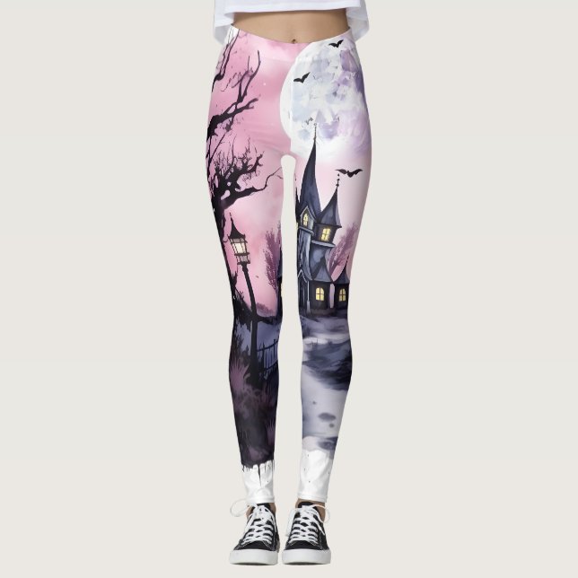 halloween rosa leggings (Framsida)