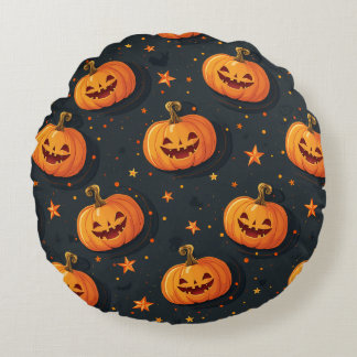 Halloween Round Pillow Rund Kudde