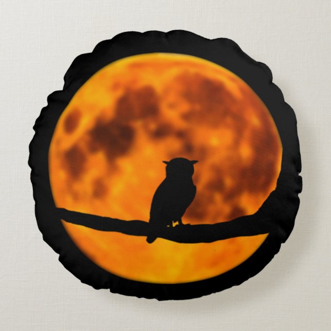 Halloween Round Pillow Rund Kudde (Framsidan)