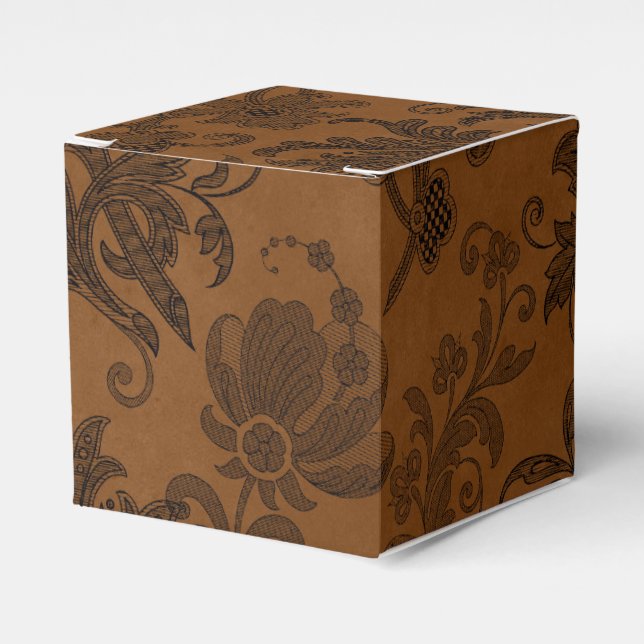 Halloween Royal Blommig Damask Presentaskar (Framsidan Sidan)