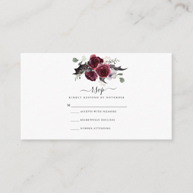 Halloween RSVP-kort Tilläggskort (Framsida)