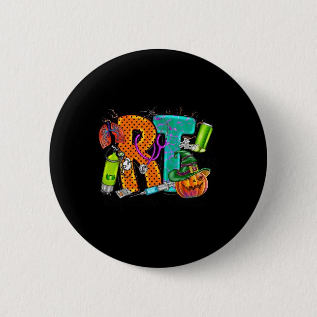 Halloween RT Respiratory Therapist pooky RT pumpk Knapp (Framsida)