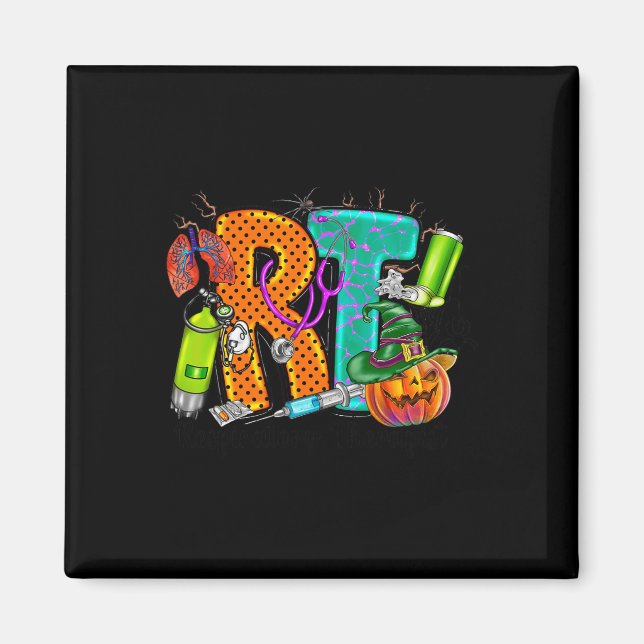 Halloween RT Respiratory Therapist pooky RT pumpk Magnet (Framsidan)