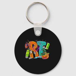 Halloween RT Respiratory Therapist pooky RT pumpk Nyckelring