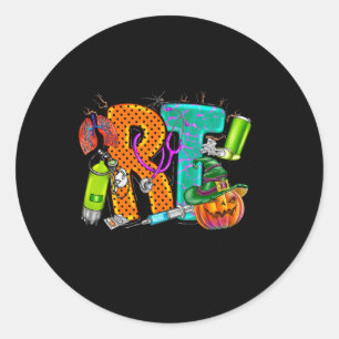 Halloween RT Respiratory Therapist pooky RT pumpk Runt Klistermärke