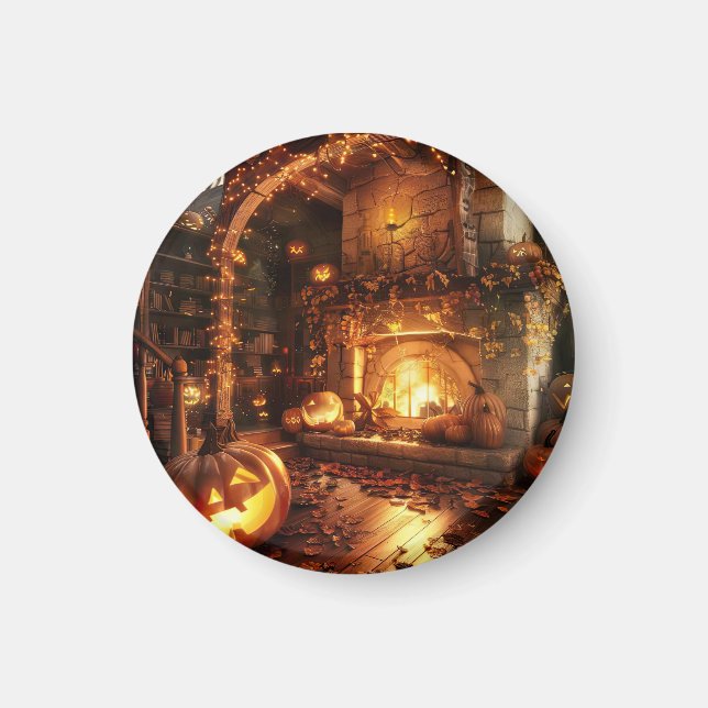 halloween-rummets dekoration magnet (Framsidan)