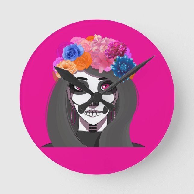 Halloween  rund klocka (Framsida)