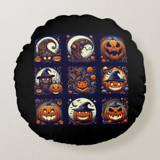 Halloween Rund Kudde