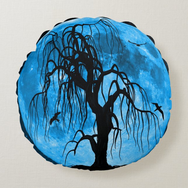 Halloween Rund Kudde (Framsidan)