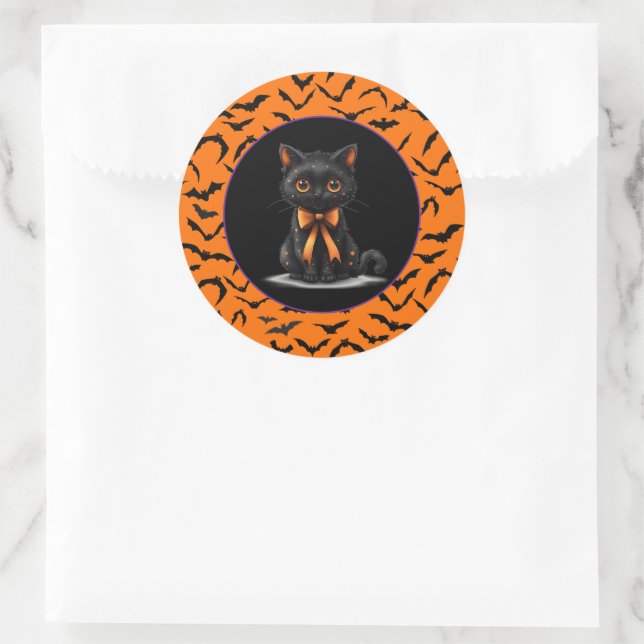 Halloween Runt Klistermärke (Väska)